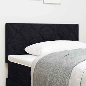 vidaXL LED Headboard Black 100 cm Fabric