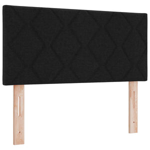 vidaXL LED Headboard Black 100 cm Fabric