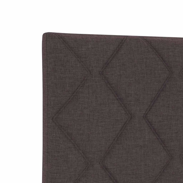 vidaXL LED Headboard Brown 100 cm Fabric