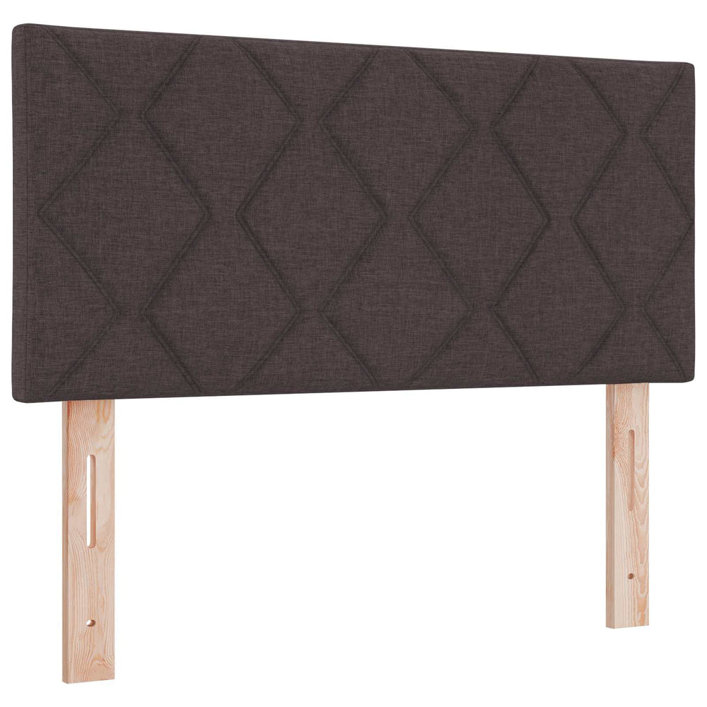 vidaXL LED Headboard Brown 100 cm Fabric