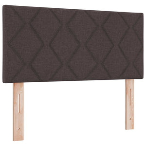 vidaXL LED Headboard Brown 100 cm Fabric
