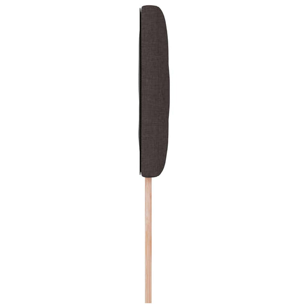 vidaXL LED Headboard Brown 100 cm Fabric