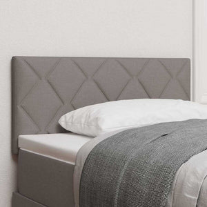 vidaXL LED Headboard Taupe 100 cm Fabric