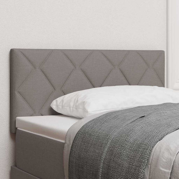 vidaXL LED Headboard Taupe 100 cm Fabric