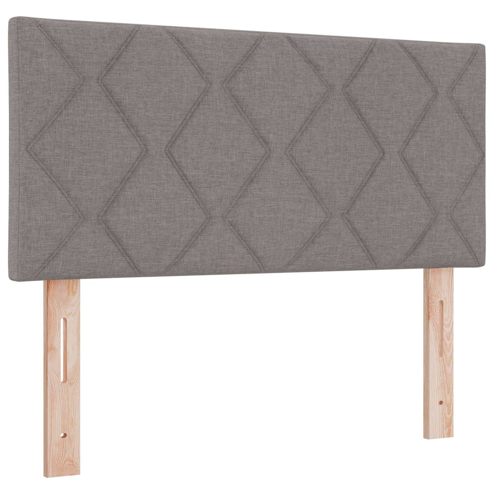vidaXL LED Headboard Taupe 100 cm Fabric