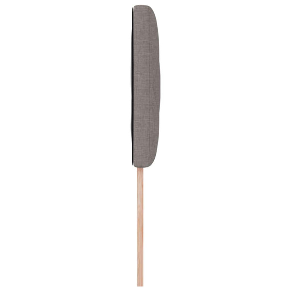 vidaXL LED Headboard Taupe 100 cm Fabric
