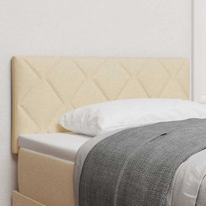 vidaXL LED Headboard Cream 100 cm Fabric