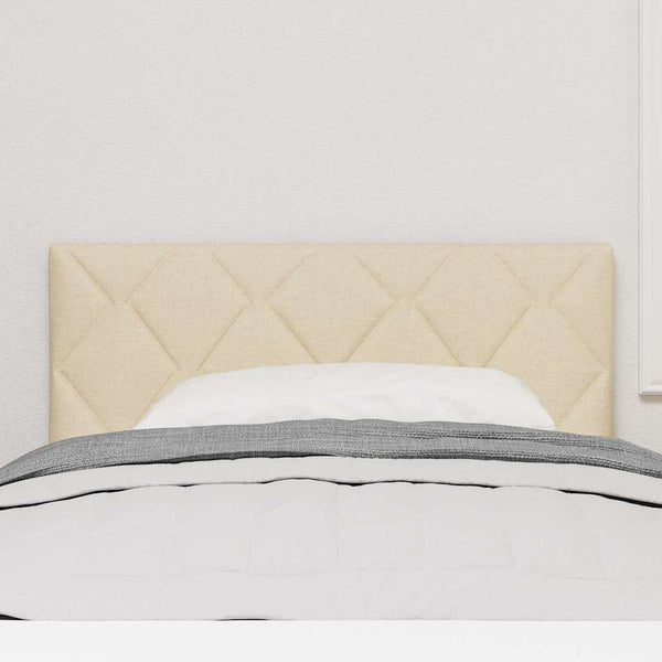 vidaXL LED Headboard Cream 100 cm Fabric