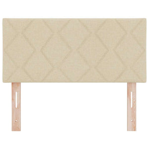 vidaXL LED Headboard Cream 100 cm Fabric