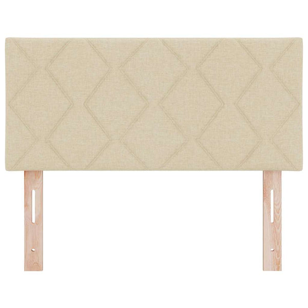 vidaXL LED Headboard Cream 100 cm Fabric