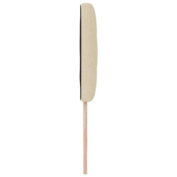 vidaXL LED Headboard Cream 100 cm Fabric