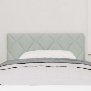 vidaXL LED Headboard Light Gray 100 cm Velvet