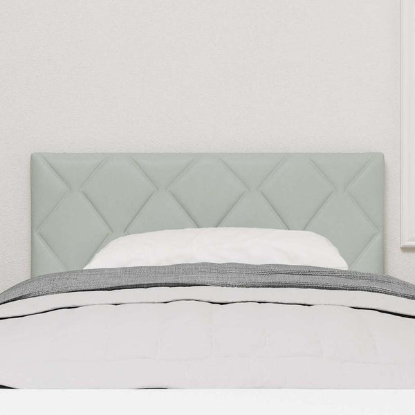 vidaXL LED Headboard Light Gray 100 cm Velvet