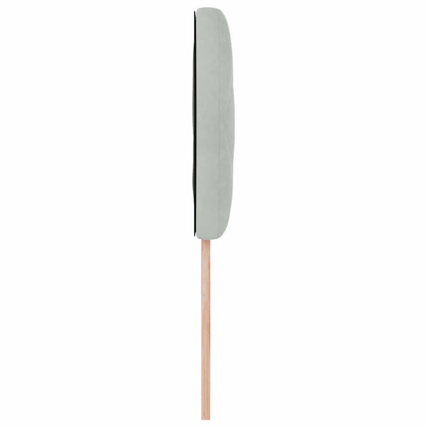 vidaXL LED Headboard Light Gray 100 cm Velvet