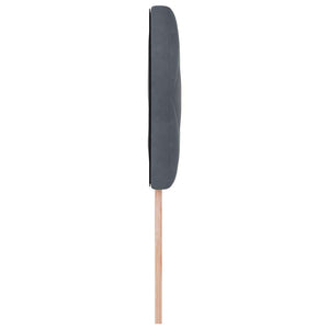 vidaXL LED Headboard Dark Grey 100 cm Velvet