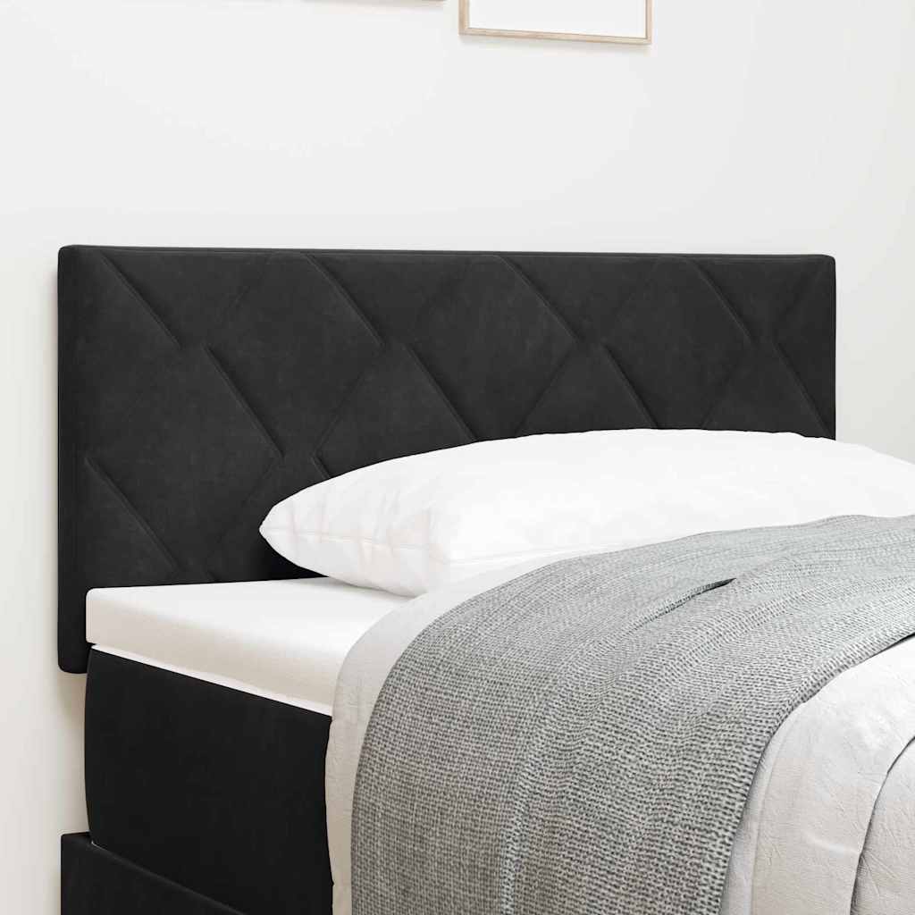 vidaXL LED Headboard Black 100 cm Velvet