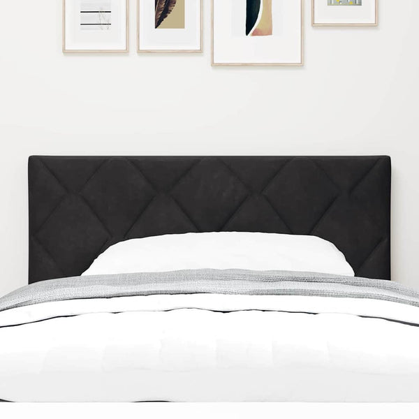 vidaXL LED Headboard Black 100 cm Velvet