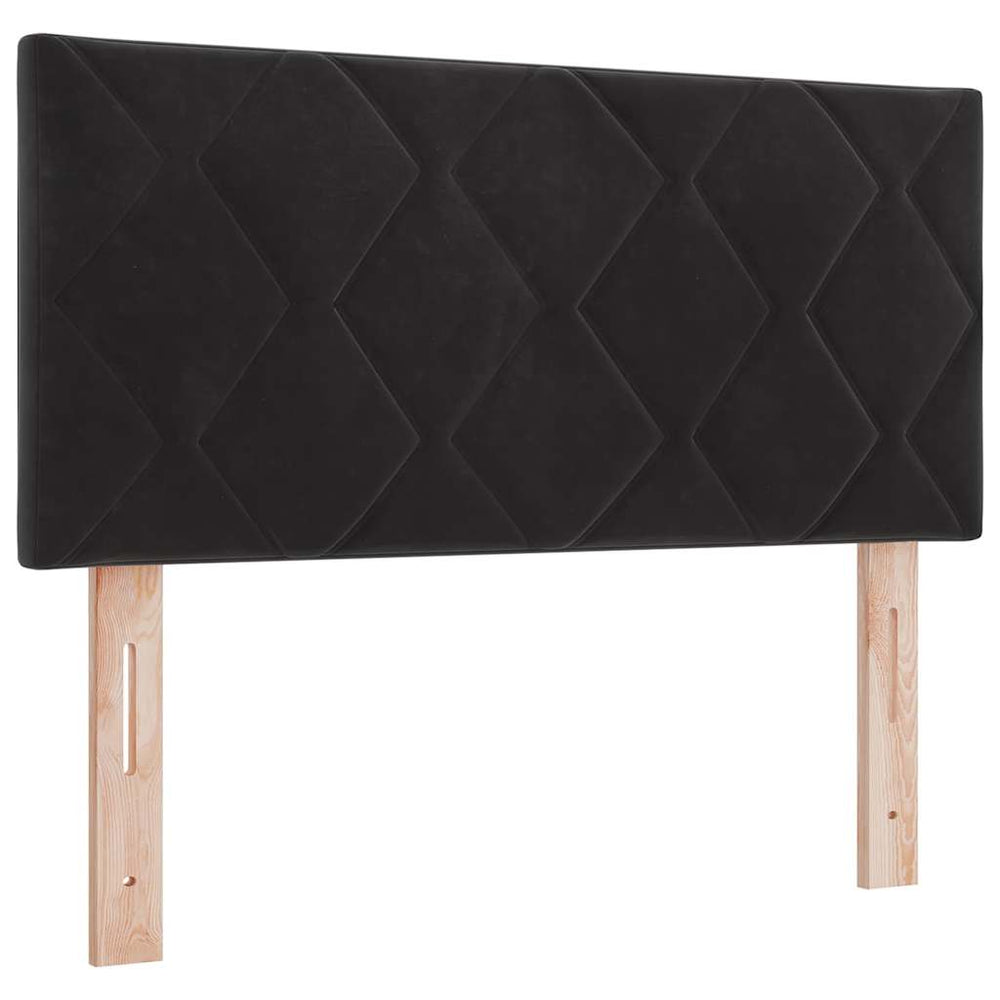 vidaXL LED Headboard Black 100 cm Velvet