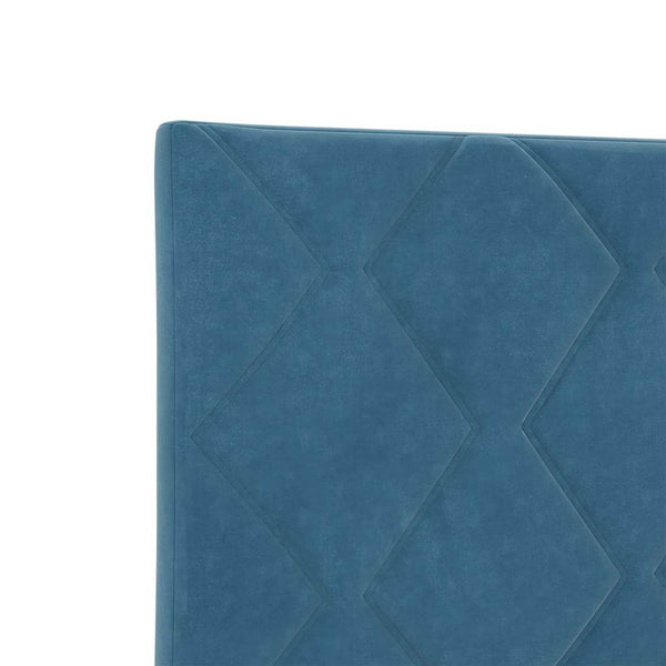 vidaXL LED Headboard Dark Blue 100 cm Velvet
