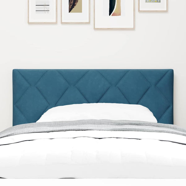 vidaXL LED Headboard Dark Blue 100 cm Velvet