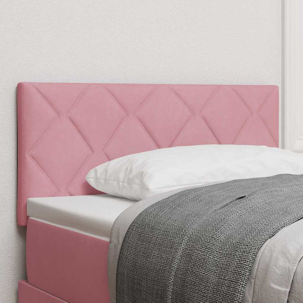 vidaXL LED Headboard Pink 100 cm Velvet