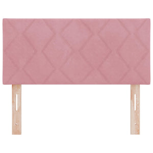 vidaXL LED Headboard Pink 100 cm Velvet