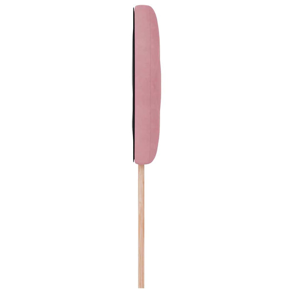 vidaXL LED Headboard Pink 100 cm Velvet