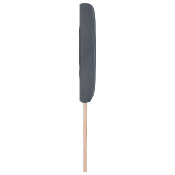 vidaXL LED Headboard Dark Grey 144 cm Velvet