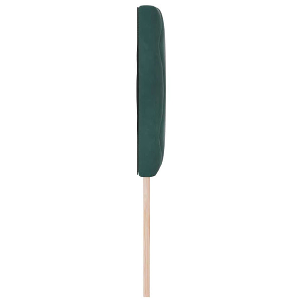 vidaXL LED Headboard Dark Green 144 cm Velvet