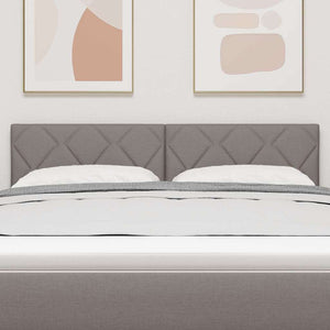 vidaXL LED Headboard Taupe 160 cm Fabric