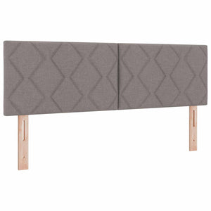 vidaXL LED Headboard Taupe 160 cm Fabric