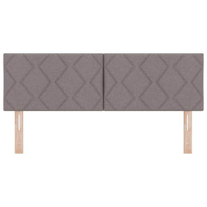 vidaXL LED Headboard Taupe 160 cm Fabric