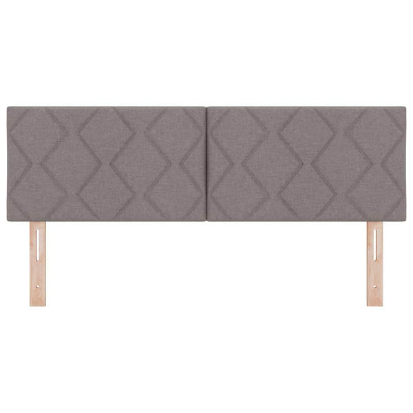 vidaXL LED Headboard Taupe 160 cm Fabric