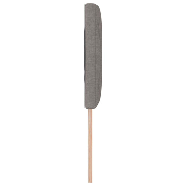 vidaXL LED Headboard Taupe 160 cm Fabric