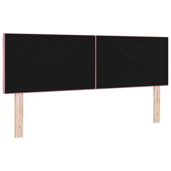 vidaXL LED Headboard Pink 160 cm Velvet