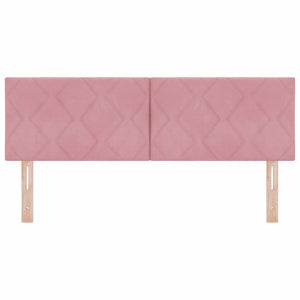 vidaXL LED Headboard Pink 160 cm Velvet