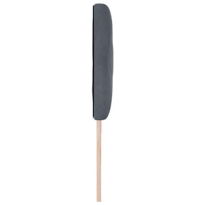 vidaXL LED Headboard Dark Grey 180 cm Velvet