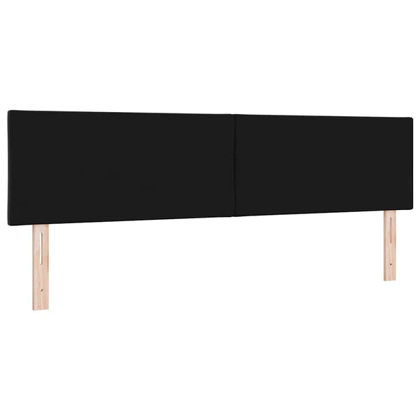 vidaXL LED Headboard Black 180 cm Velvet