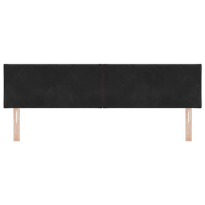 vidaXL LED Headboard Black 180 cm Velvet