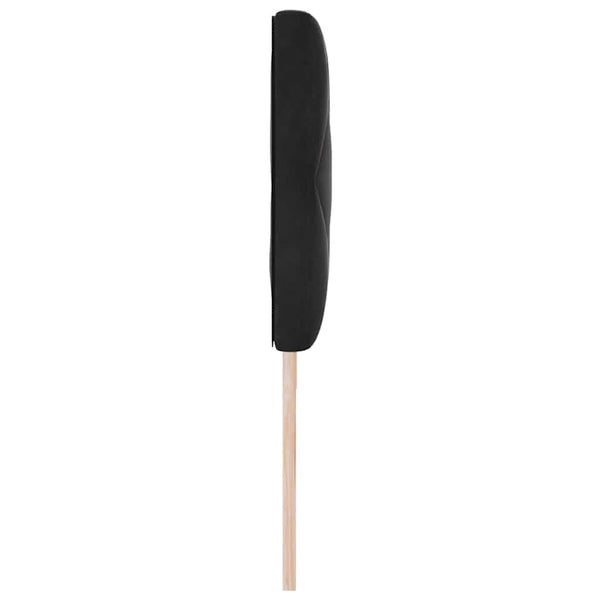 vidaXL LED Headboard Black 180 cm Velvet
