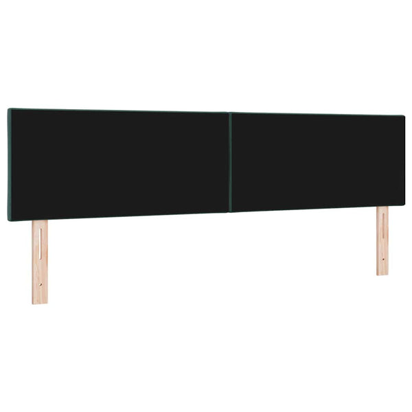vidaXL LED Headboard Dark Green 180 cm Velvet