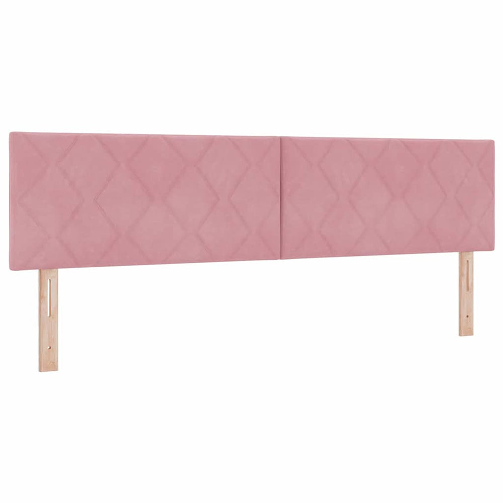 vidaXL LED Headboard Pink 180 cm Velvet