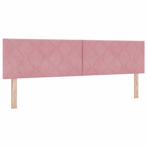 vidaXL LED Headboard Pink 180 cm Velvet
