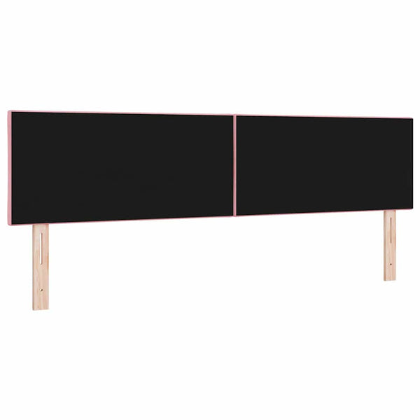 vidaXL LED Headboard Pink 180 cm Velvet