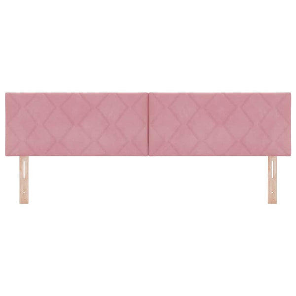 vidaXL LED Headboard Pink 180 cm Velvet