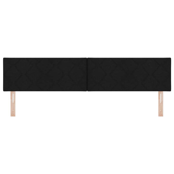vidaXL LED Headboard Black 200 cm Fabric