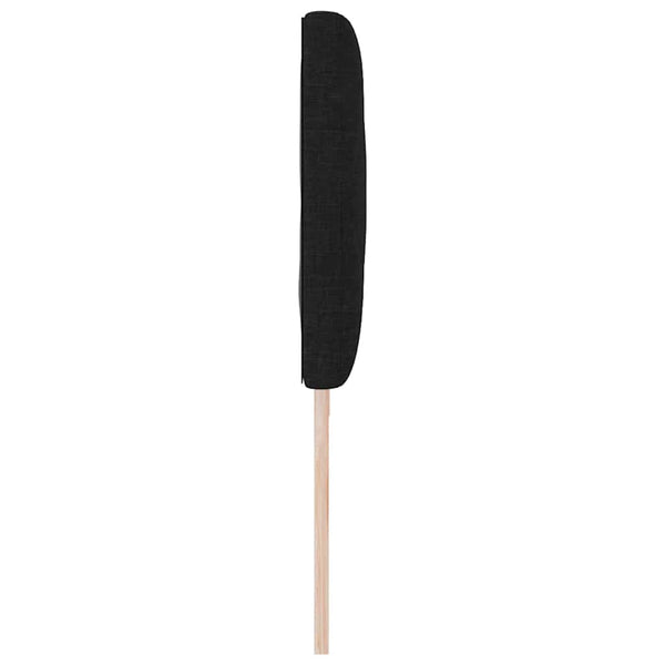 vidaXL LED Headboard Black 200 cm Fabric