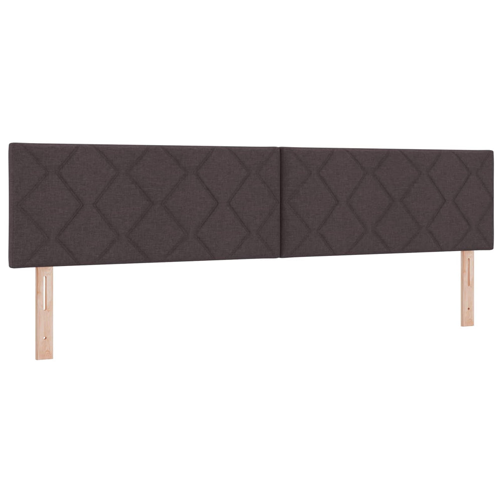 vidaXL LED Headboard Brown 200 cm Fabric