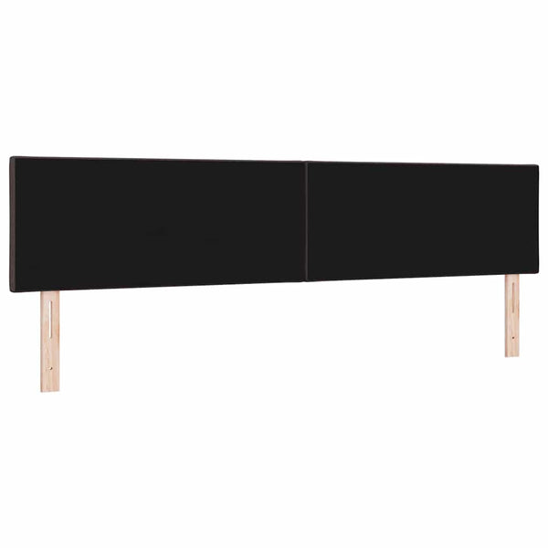 vidaXL LED Headboard Brown 200 cm Fabric