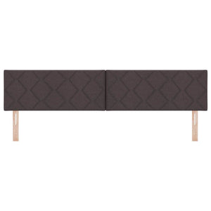 vidaXL LED Headboard Brown 200 cm Fabric